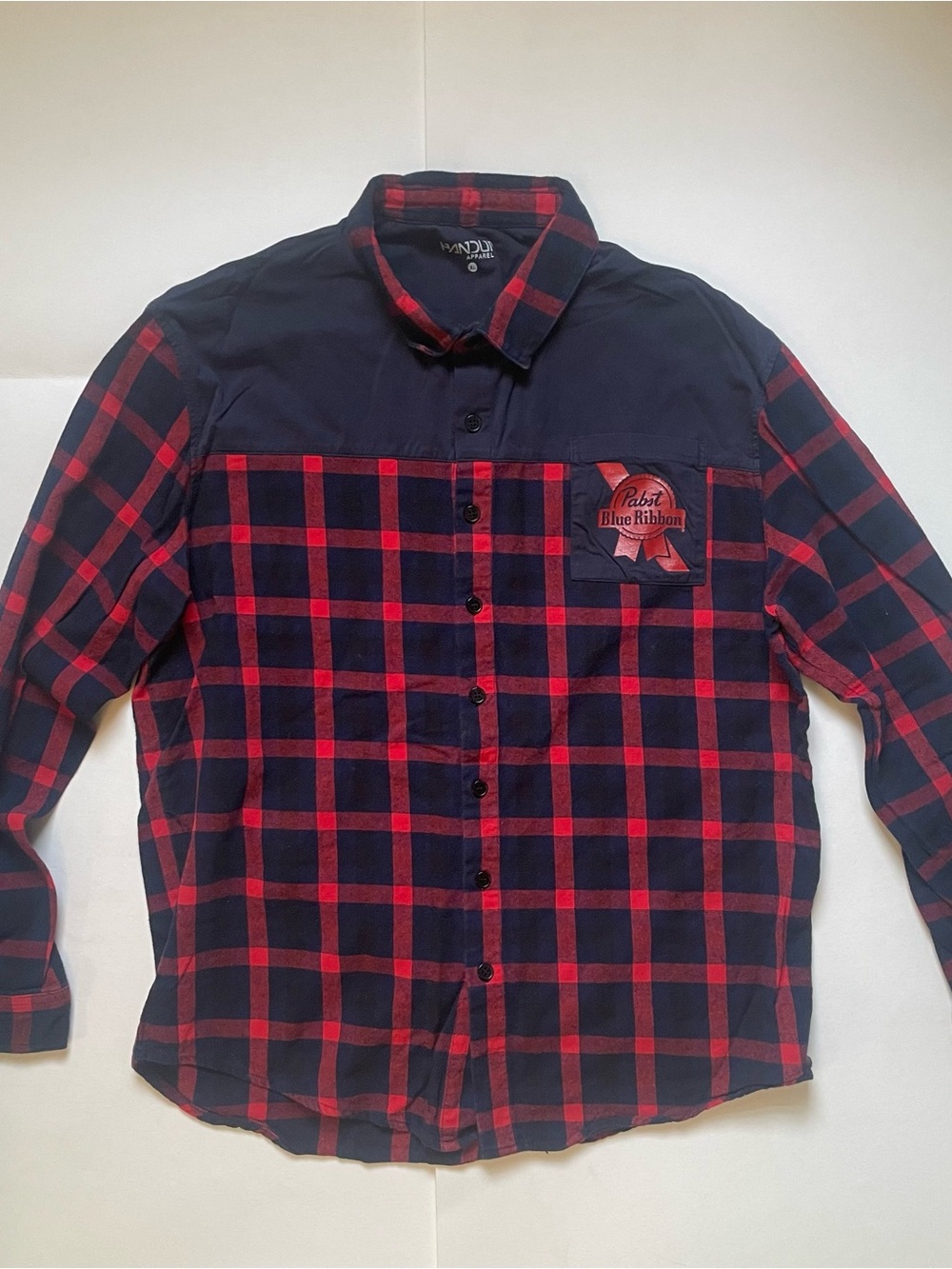 Handup Apparel x Pabst Blue Ribbon (PBR) Collab Flannel Shirt